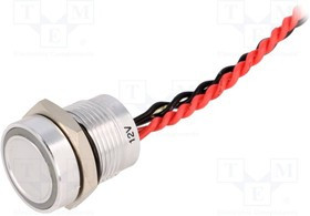 PS165P10Y01R12, Переключатель: пьезоэлектрический, Пол: 2, SPST-NO, 0,2A/24ВAC