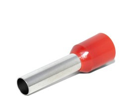 Наконечник штыревой втулочный изолированный KTE 10-18 10mm2/L=18mm/Красный (упак=500 шт.)