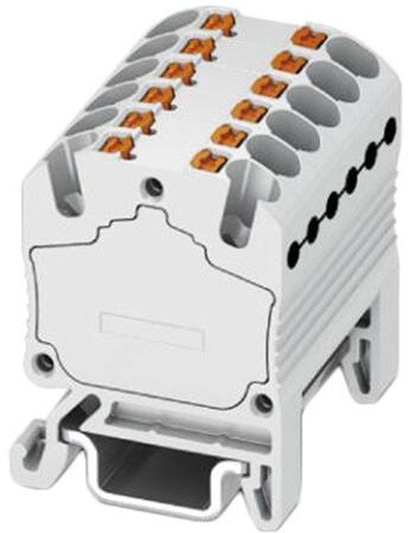3002941, DIN Rail Terminal Blocks PTFIX 12X1,5-NS15AWH 1.5 mm2 DIN RAIL MN