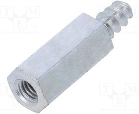 TFM-M3X12/224ST3.3, Дистанцирующая стойка с резьбой; Внутр.резьба: M3; 12мм; сталь
