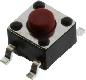 TL3305AF260QG, Tactile Switches 50mA 12VDC SPST, NO 3.8mm Act 260gf