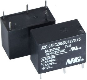 JZC-33F-C-Z-5-DC12V-0.45, DC12V 0.45W 5A 250VAC / JZC-33F-C-Z-5-DC12V-0.45