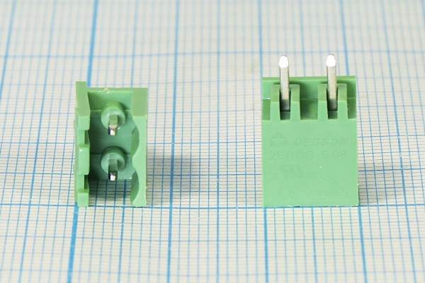 Клеммник наборный, контакты 2P5, на плату, 2EDGV5,08-02P-14-00A(H