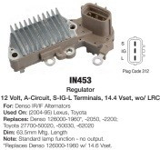 IN453, IN453_реле-регулятор! Nippondenso 12V\ Toyota, Lexus