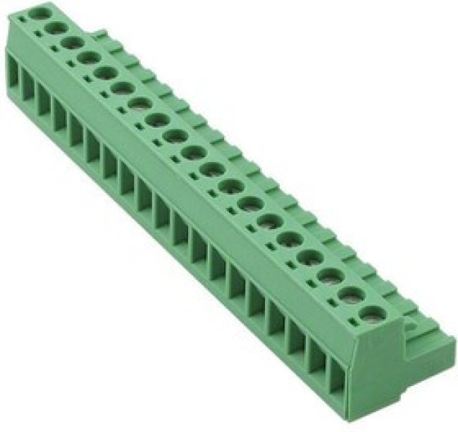 1757187, Pluggable Terminal Blocks 19 Pos 5.08mm pitch Plug 24-12 AWG Screw