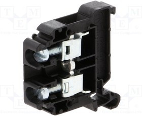 ZG-G10-BK, Соединитель: на рейку, 0,5-10мм2, Кол-во полюс: 1, клеммы: 2, TS35