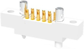 IW-2R1-14-SSC-J, Power to the Board 7x7 Position Receptacle, PCB Connector, Vertical Solder Cup with Mounting, Fixed Jackset