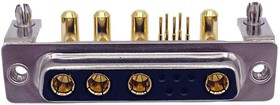 684M9W4203L621, Комбинированный разъем D Sub, Power-D 684M Series, DB-9W4, Гнездо, 9 контакт(-ов)
