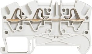 0 372 40, 372 Series Grey Feed Through Terminal Block, 4mm², Spring Clamp Termination