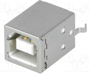 USBB-BV, Гнездо; USB B; THT; прямой