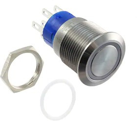 AV1910PA12Q04, Pushbutton Switches AV19 SPM 3A POWER LOGO R&amp;G 12V