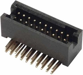 M50-4801045, Headers &amp; Wire Housings 10+10 DIL HORIZ GOLD SHROUDED PC TAIL HD