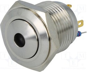 V16B-10D-24W-S, Переключатель антивандальный, Положения 2, SPST-NO, 2A/36ВDC