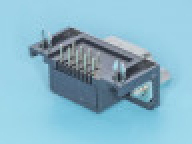 DRB-9MB, вилка D-SUB 9 pin на плату угл. 9.4мм (L-KLS1-515C-09-M-B)