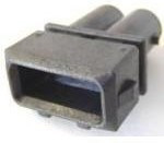 10717465, 2 Way Black 4.8 Sealed Male Connector