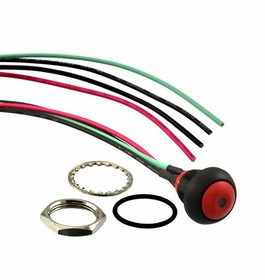 PB6B2FM3M1CAL03Y500, Pushbutton Switches PB OFF/ON FC Red Red LED IP68 .5m LHS
