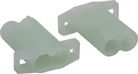 151679, Commercial MATE-N-LOK Male Connector Housing, 7.11mm Pitch, 2 Way, 1 Row