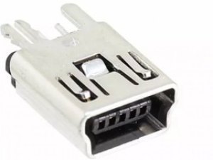 1734753-1, Разъем Mini USB тип B, USB 2.0, розетка, 5 вывод(-ов), Монтаж в Сквозное Отверстие 1734753-1, Разъем Mini USB тип B, USB 2.0, розетка, 5 вывод(-ов), Монтаж в Сквозное Отверстие