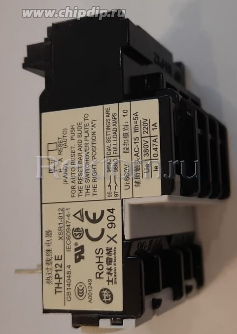 Реле тепловой перегрузки Shihlin Electric TH-P12 E XSR1-012 15A (12A ~ 18A)
