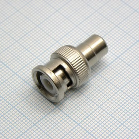 BNC штекер - RCA гнездо, ВЧ переходник