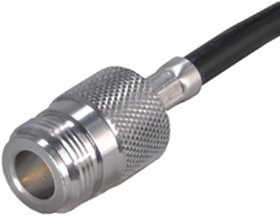 21"N-75-4-8/133"NE, Разъем РЧ / Коаксиальный, N Коаксиальный, Прямое Гнездо, Обжимной, 75 Ом, GX04273, RG59B/U