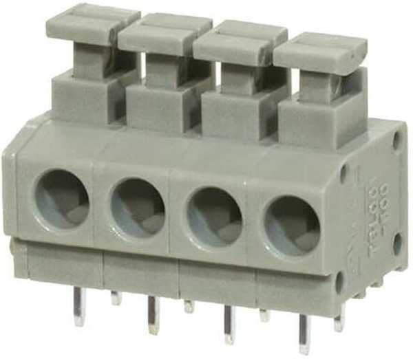 TBL001-500-04GY-2GY, Fixed Terminal Blocks Terminal block, screwless, 5.00, horizontal, 4 poles, cool gray TBL001-500-04GY-2GY, Fixed Terminal Blocks Terminal block, screwless, 5.00, horizontal, 4 poles, cool gray