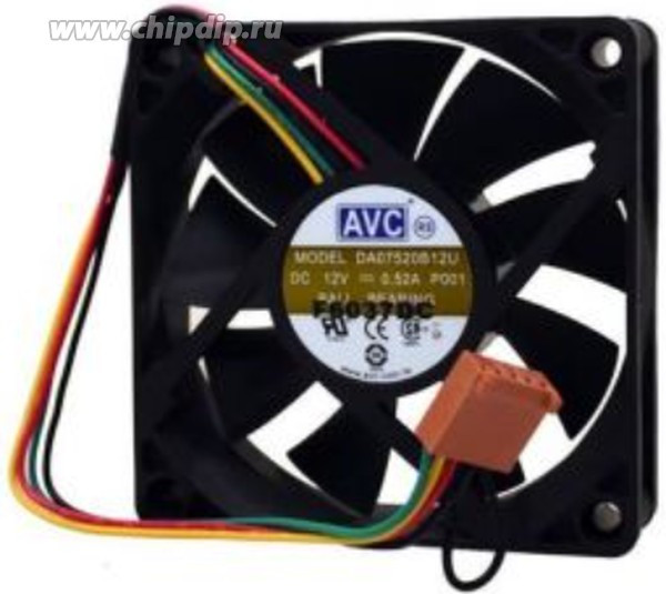 Вентилятор AVC DA07520B12U 75x20мм 12V 0.52A