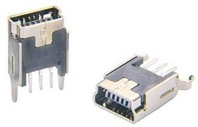 DS1104-03-BN0ST, (miникель-USB2.0, вертикальный монтаж) DS1104-03-BN0ST, (miникель-USB2.0, вертикальный монтаж)