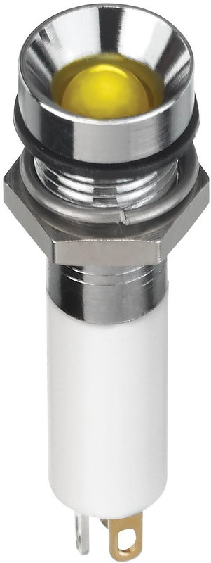 Q8R1CZZRYG24E, LED Panel Mount Indicators LED INDICATOR 8MM