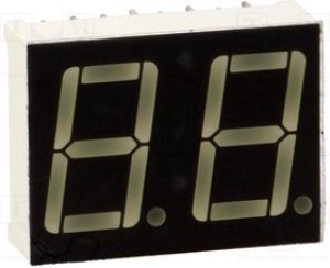 KW2-561ASA, Дисплей: LED, 7-сегментный, 14мм, 0,56", II.зн: 2, красный, 4-5мкд KW2-561ASA, Дисплей: LED, 7-сегментный, 14мм, 0,56", II.зн: 2, красный, 4-5мкд
