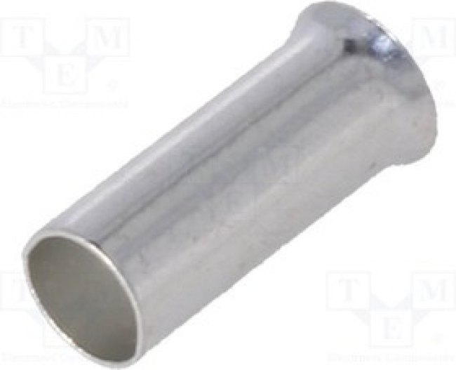 TUL-NI-06010, Втулочный, неизолированный, медь, луженые, 6мм2, 10мм