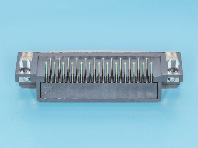 DRB-25FB, Разъем D-SUB 25 контактов, гнездо на плату, прямой угол 9.4мм