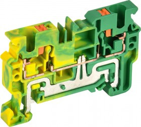 YCT21-00-K52-004, Колодка клеммная CP-PEN земля 4мм2 желто-зеленая IEK