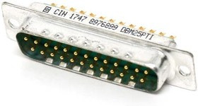 DBM25PTI, D-Sub Standard Connectors DSUB 25 M SOD G30 TIN IND