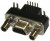 381-009-112L565, D-Sub Micro-D Connectors MICRO-D 9P R/A W/ STNDOFF/BRDLK