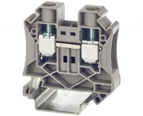 Клемма проходная винтовой зажим 2 точки подключения 16кв.мм сер. DKC TUR-16