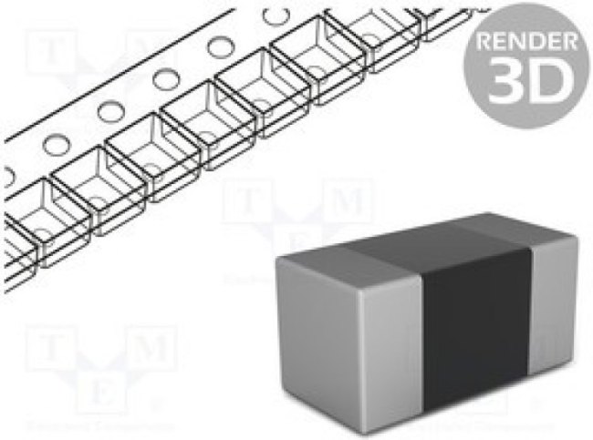 NTCS0603E3104HXT, Термистор NTC, 100кОм, SMD, 0603, 4100K, 125мВт, ±3%, -40-150°C