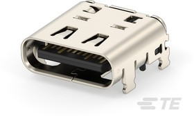 2385692-1, Right Angle, SMT, Socket Type Standard 4.0 USB Connector