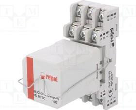 PRUCT201326W024V0, Реле: интерфейсное, 3PDT, Uобмотки: 24ВDC, 16А, 16A/250ВAC, DIN