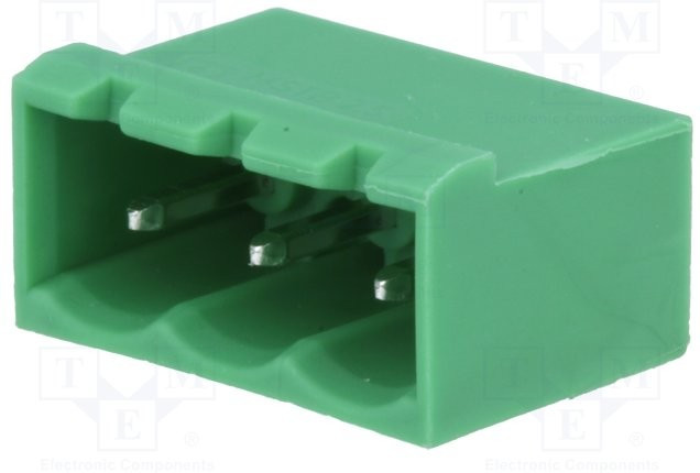 1755749, 250V 12A 3 Прямой pin 1 5.08мм Зеленый На плату-Cl 1755749, 250V 12A 3 Прямой pin 1 5.08мм Зеленый На плату-Cl