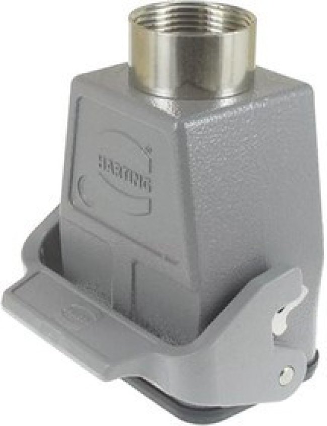 09300100422, Heavy Duty Power Connectors HAN 10B PG21 TOP METAL HOOD