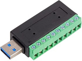 CLB-JL-8162, Разъем USB, USB Типа A, USB 3.1, Штекер, 10 вывод(-ов), Монтаж на Кабель, Горизонтальный