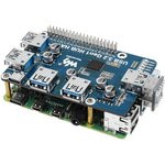 USB 3.2 Gen1 HUB HAT, USB хаб для Raspberry Pi, 4 x USB 3.2 Gen1