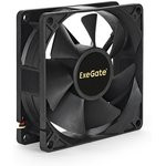 Вентилятор ExeGate ExtraSilent ES08025H3P, 80x80x25 мм, Hydraulic bearing (гидродинамический), 3pin,
