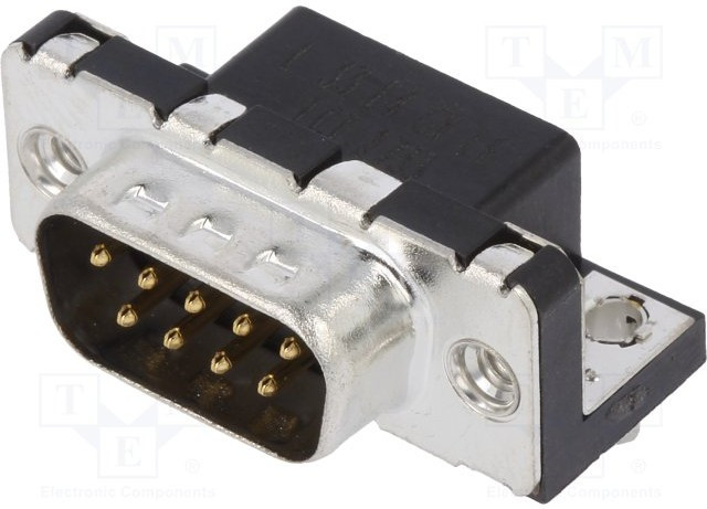 LD09P33E4GX00LF, D SUB CONN, PLUG, DE, 9POS, SOLDER