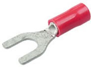 34156-0, клемма типа U изолированная М5 красная на провод обжимная, 0.3-1.4мм2 , 199016-000 AMPS-0-0