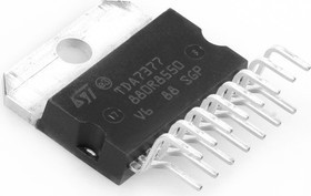 E-TDA7377, Усилитель низкой частоты, класс AB, 2 х 30Вт / 4 х 6Вт [Flexiwatt-15]