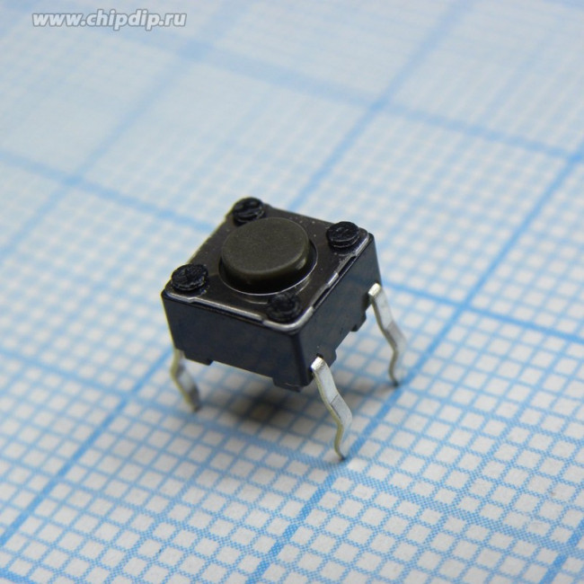 SKHHALA010, 6mm 4.3mm Round Button 50mA Straight 6mm SPST 12V Plugin Tactile Switches ROHS