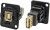 Straight, Panel Mount, Socket to Socket Type B to A 2.0 Feedthrough USB Connector Straight, Panel Mount, Socket to Socket Type B to A 2.0 Feedthrough USB Connector