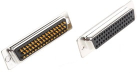 50 Way Panel Mount D-sub Connector Socket, 2.77mm Pitch